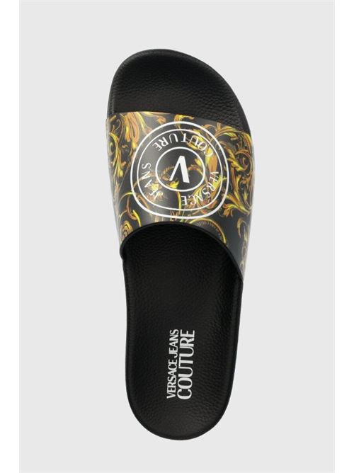 V-emblem slippers VERSACE JEANS COUTURE | 76YA3SQ3 ZS198.G89